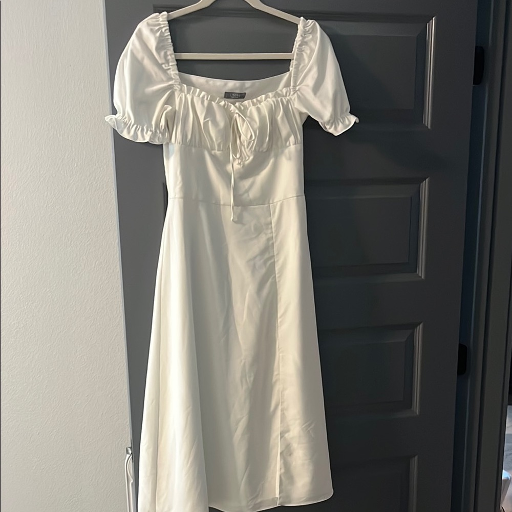 Elegant White Off-Shoulder Dress